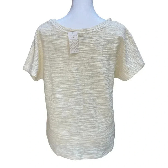 NWT Eberjey textured cotton top size small. - Picture 3 of 4